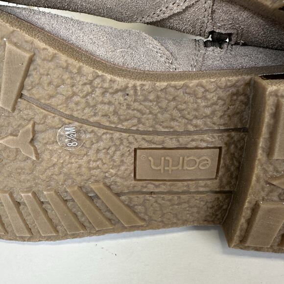 Earth Jeno Round Toe Casual Booties Taupe Ankle Boots Comfort Shoe Size 8.5 M - Picture 8 of 10